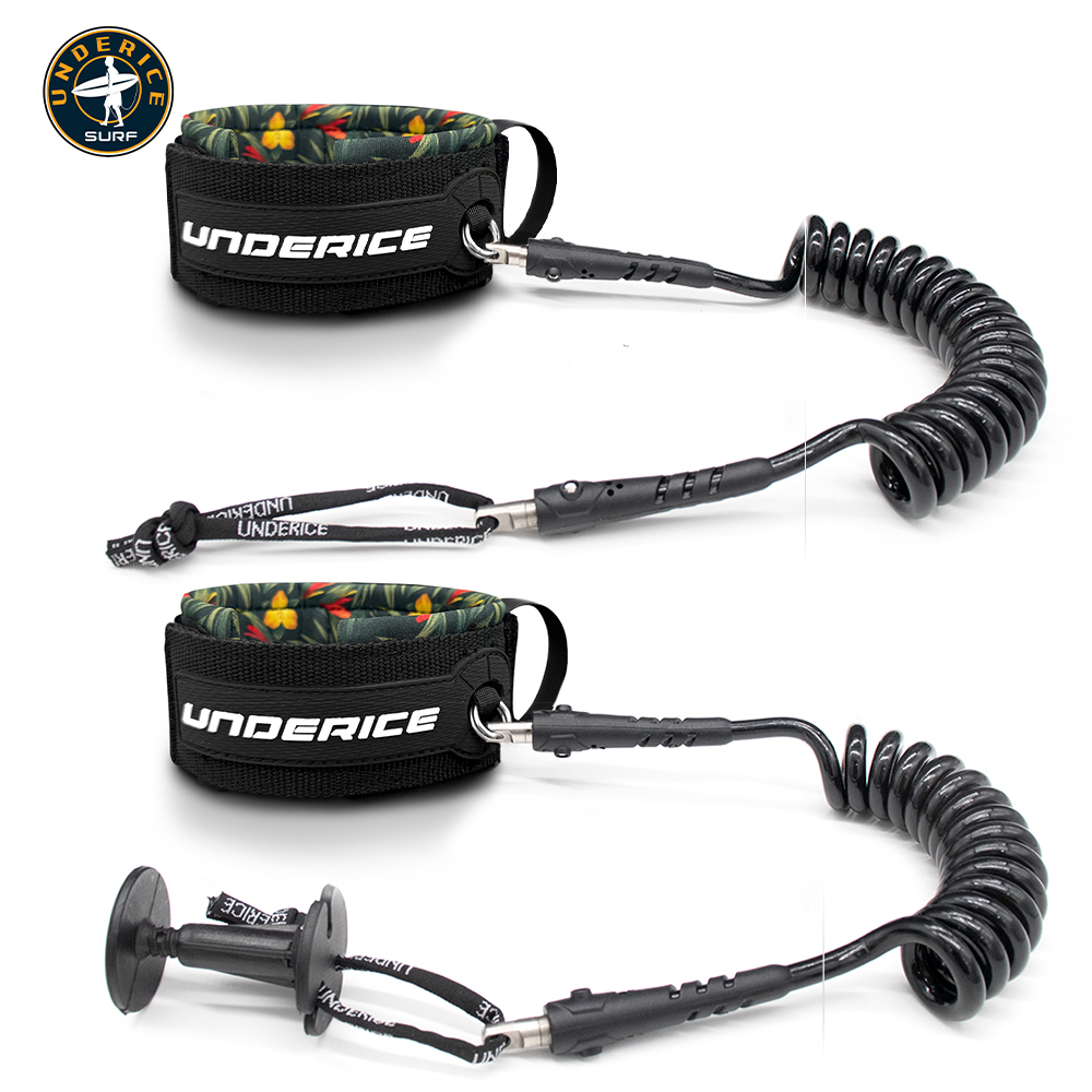 Stand Up Paddle Leash - TPU Surfboard Leash Verstelbare Opgerolde Bicep