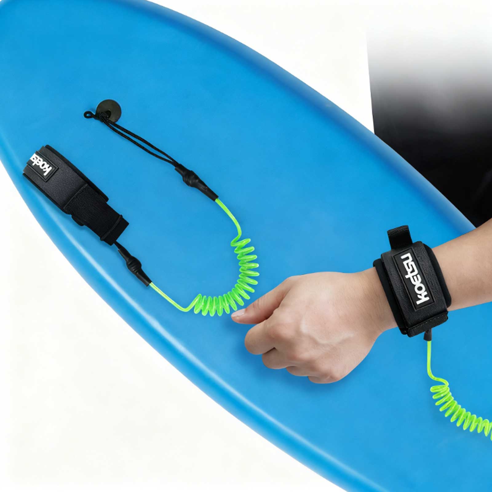 Stand Up Paddle Leash - Opgerolde bodyboard-lijn TPU-materiaal Sterk koord Stand-up