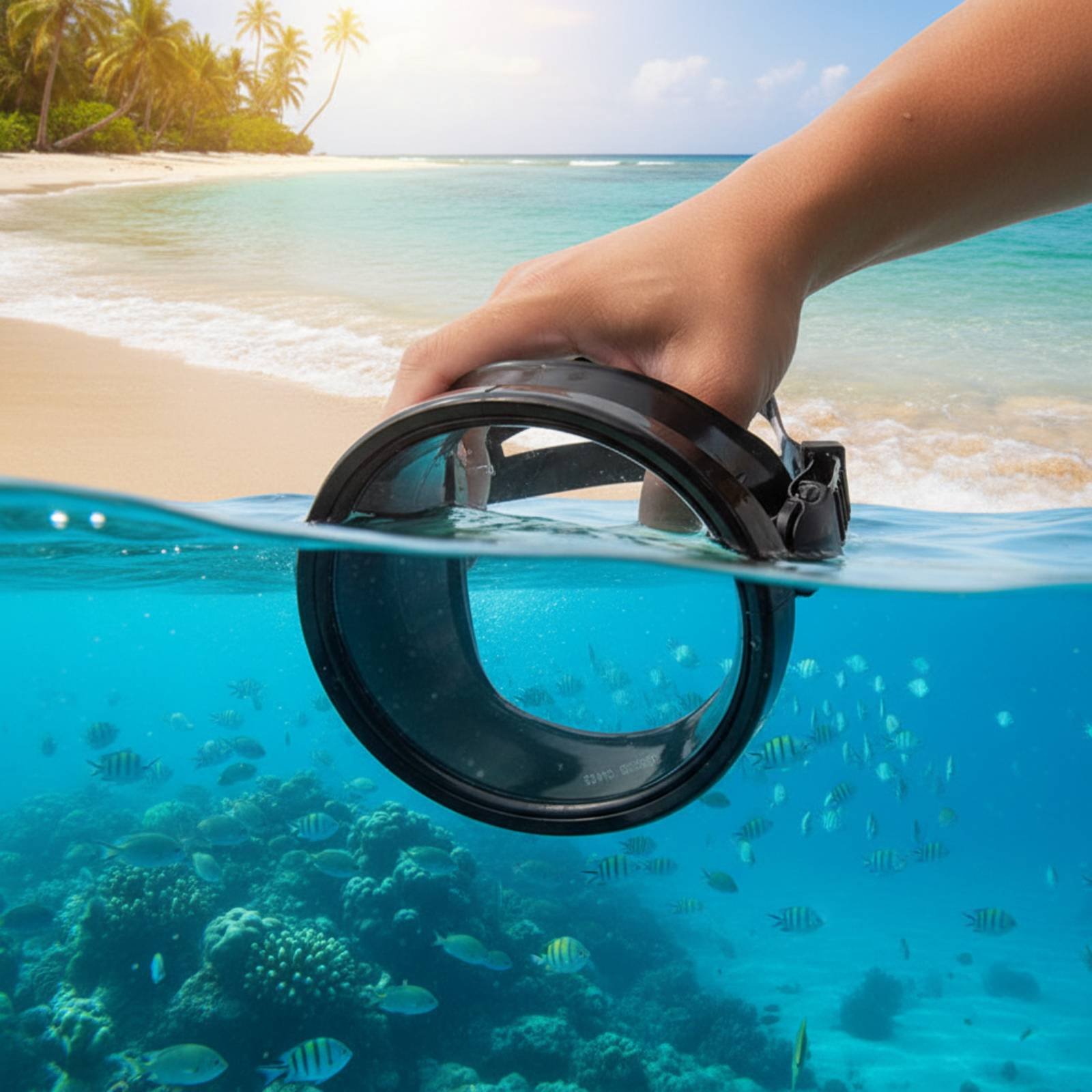 Snorkel Dry Top - Volwassen Freediving Masker Gehard Glas Duikmasker