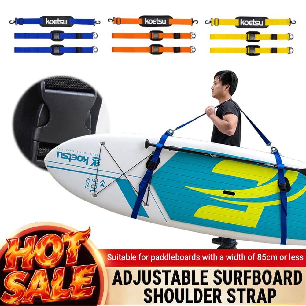 Stand Up Paddle Leash - Verstelbare schouderriem voor surfplank, draagriem voor