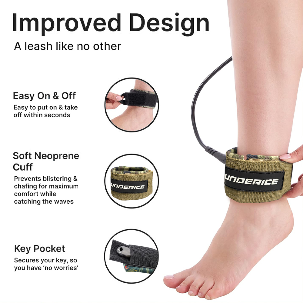 UICE Surfboard Leash 6-9ft SUP - Stand Up Paddle Leash recensie en prijs